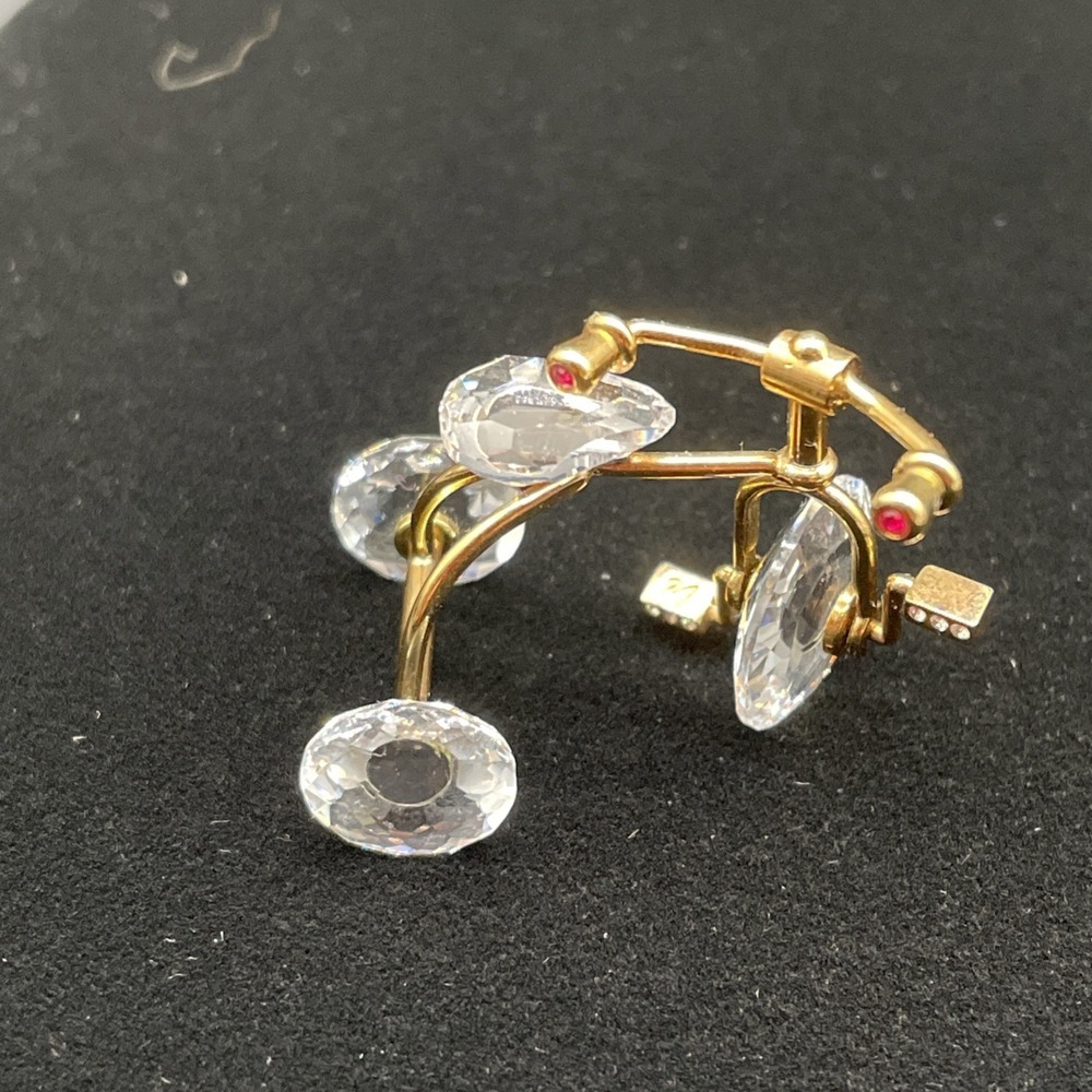 Swarovski Crystal Memories Tricycle Figurine Gold 219198 Retired Signed Moveable - Picture 3 of 7